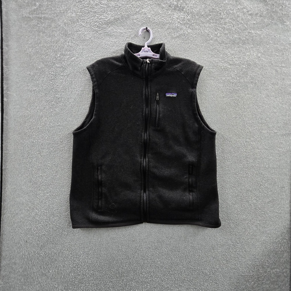 Patagonia Men Jacket XL REG Black Better Sweater Vest Fleece